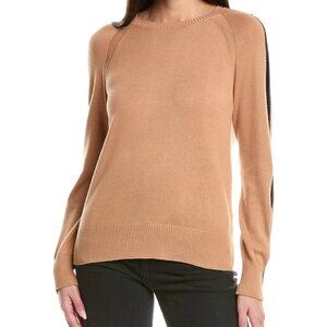 Brodie Cashmere Wispr Stripe Up Silk Blend Women's Sweater NEW